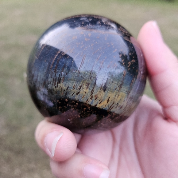 blue tiger sphere 2.5 in - Picture 4 of 5